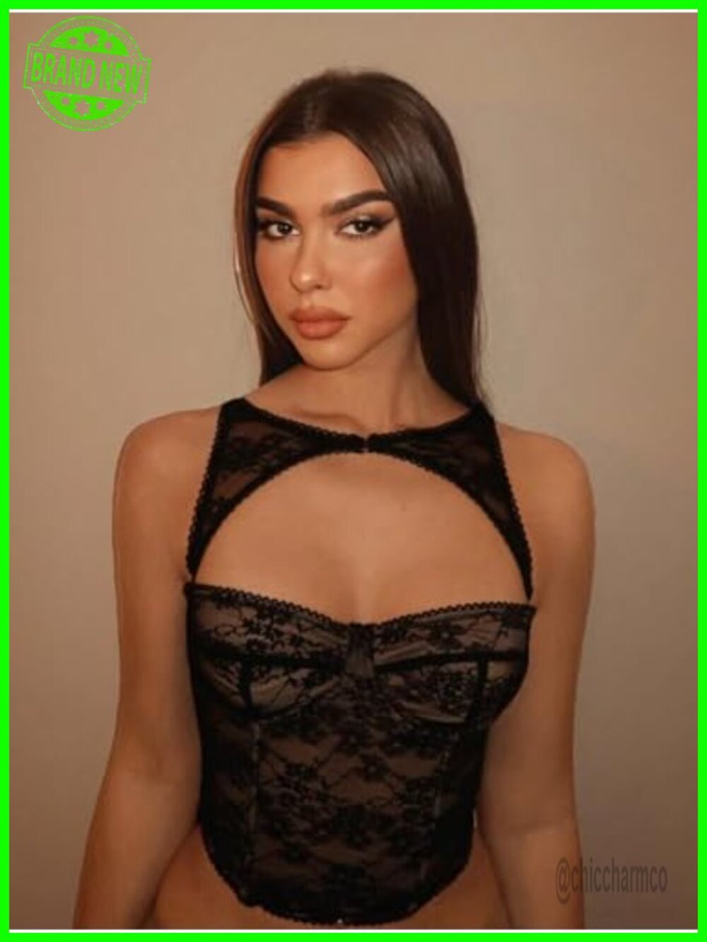 Lace Cut Out Bustier Corset Tank Top Sexy Going Out - Picture 3 of 5